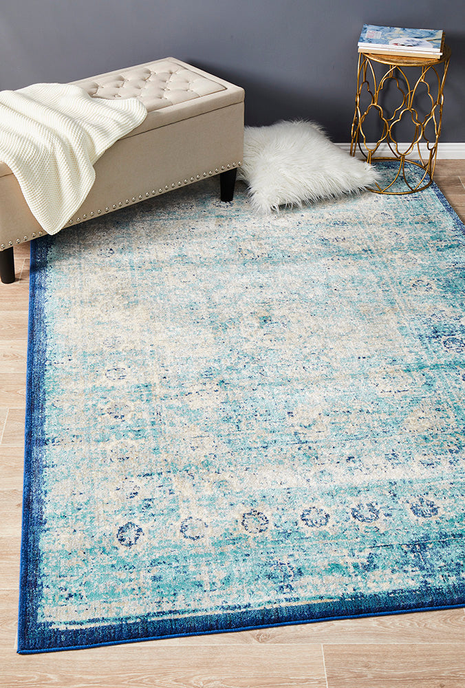 Wind Stunning Designer Rug Blue