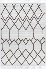Aresa Cream Beige Diamond Rug