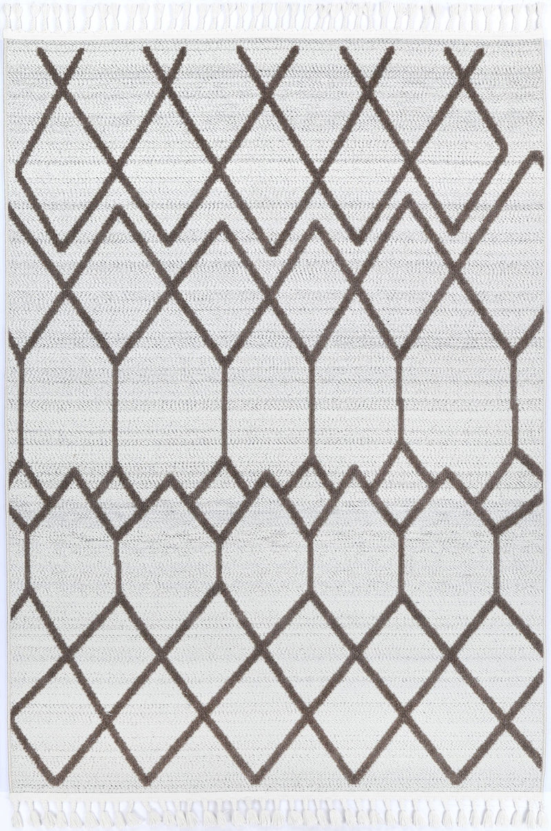 Aresa Cream Beige Diamond Rug