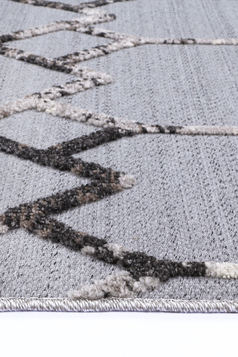 Aresa Anthrasite Diamond Rug