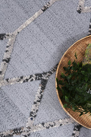 Aresa Anthrasite Diamond Rug