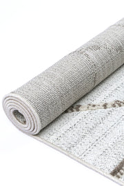 Aresa Cream Beige Geometric Rug