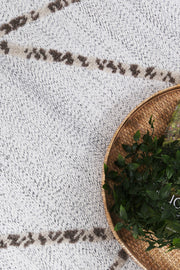 Aresa Cream Beige Geometric Rug