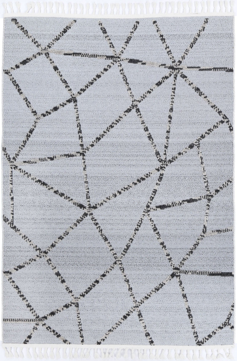 Aresa Grey Anthrasite Geometric Rug