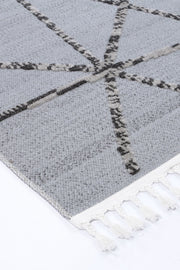 Aresa Grey Anthrasite Geometric Rug