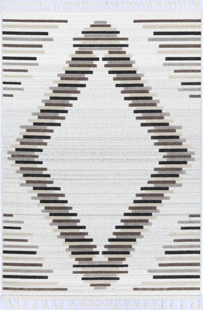 Aresa Beige Cream Diamond Rug
