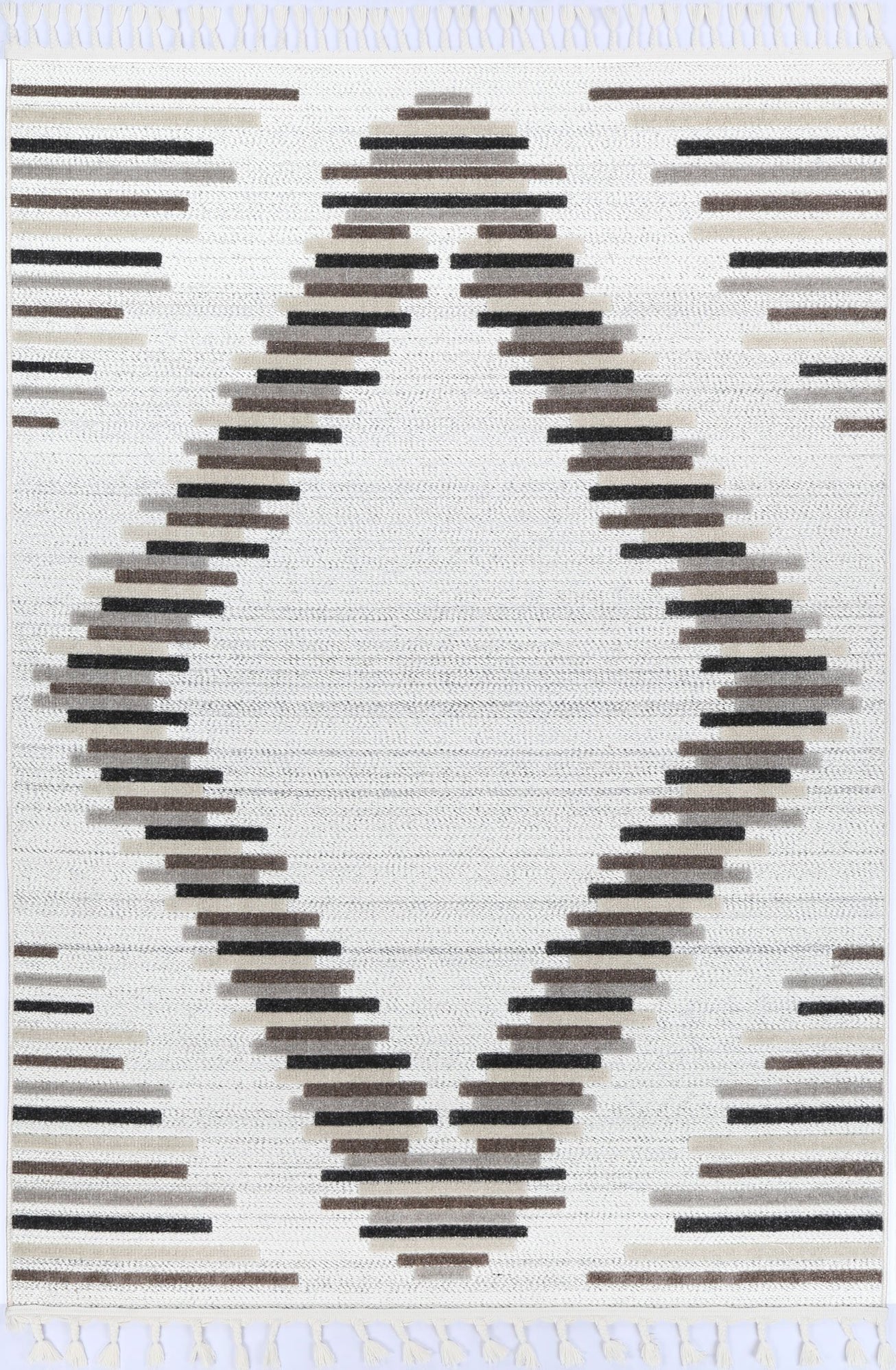 Aresa Beige Cream Diamond Rug — SydneyRugsOnline