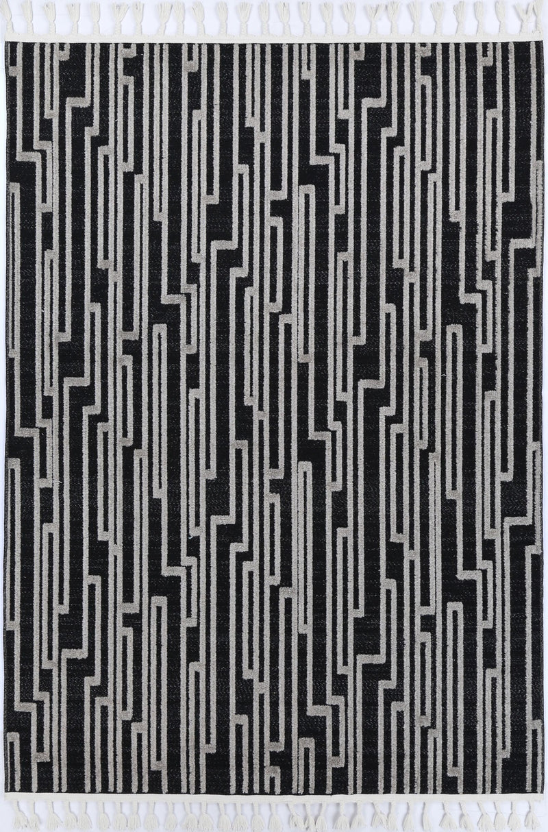 Aresa Anthrasite Grey Matrix Rug