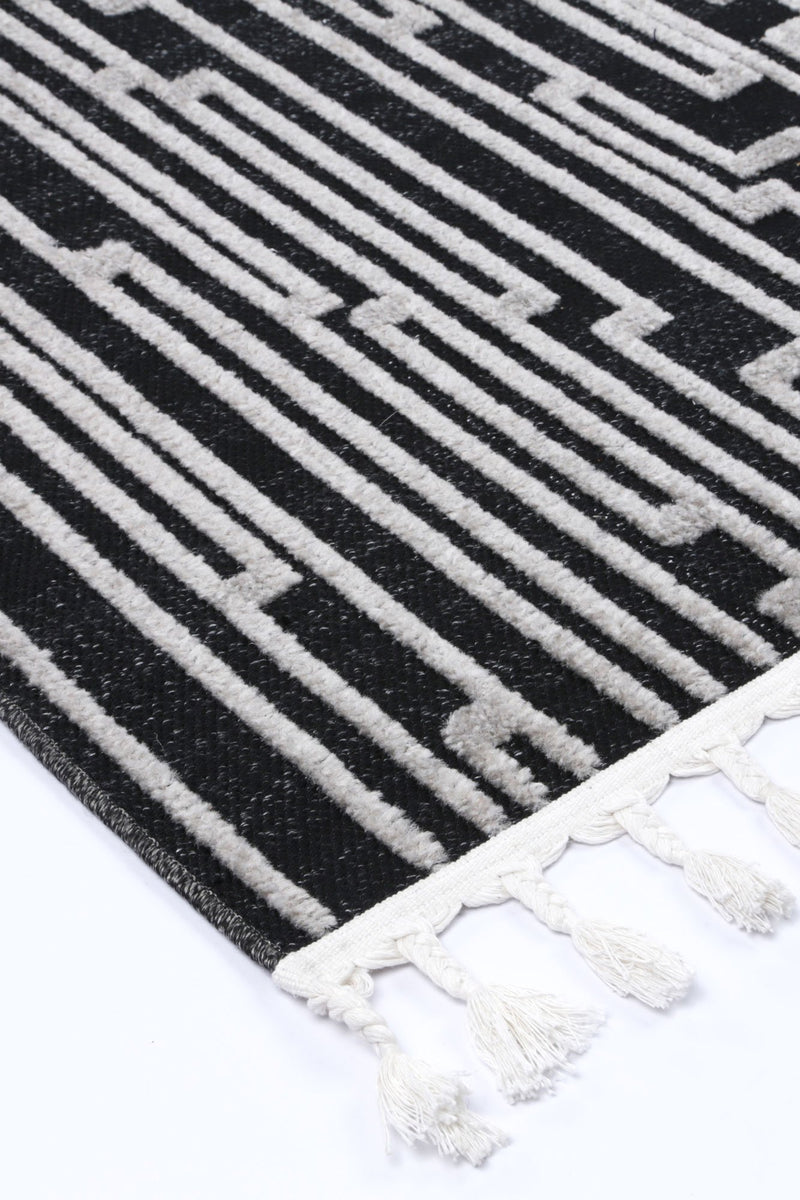 Aresa Anthrasite Grey Matrix Rug