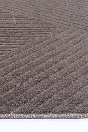 Aresa Cream Brown Geometric Striped Rug