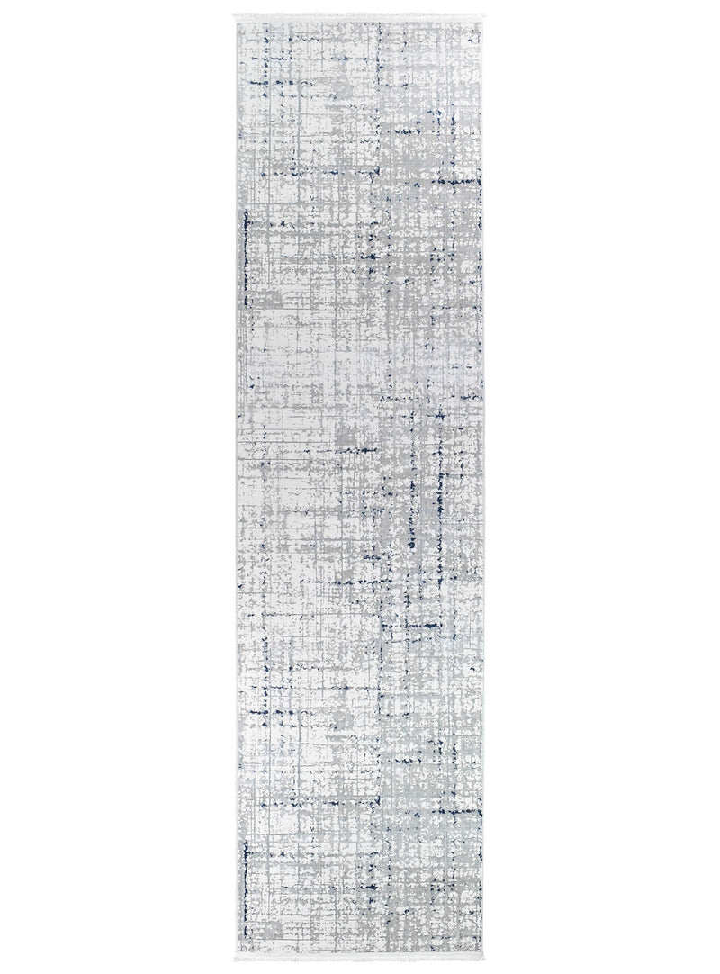 Griffon Jaguar White Grey Blue Rug