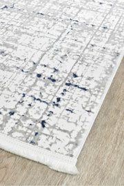 Griffon Jaguar White Grey Blue Rug