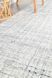 Griffon Jaguar White Grey Blue Rug