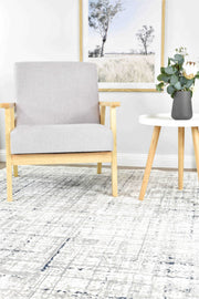 Griffon Jaguar White Grey Blue Rug