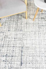 Griffon Jaguar White Grey Blue Rug