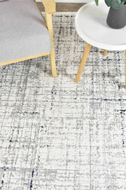 Griffon Jaguar White Grey Blue Rug
