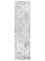 Griffon Gill Grey White Grey Rug