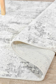 Griffon Gill Grey White Grey Rug