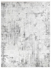 Griffon Gill Grey White Grey Rug