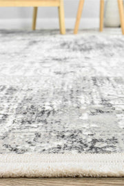 Griffon Gill Grey White Grey Rug