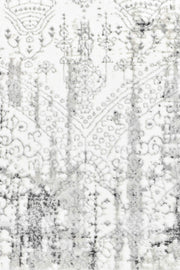 Griffon Gill Grey White Grey Rug