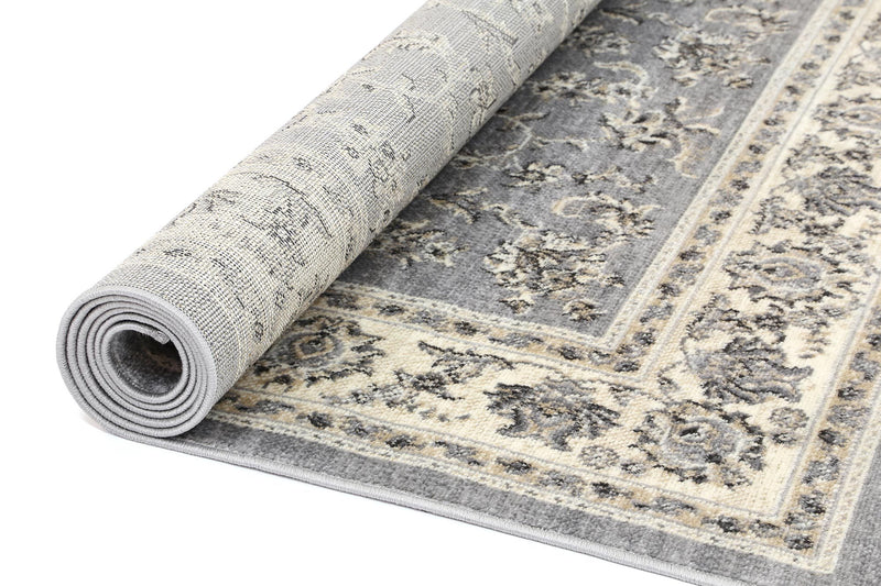 Aarya Border Cream Grey Rug