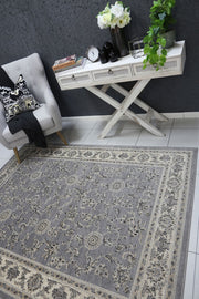 Aarya Border Cream Grey Rug