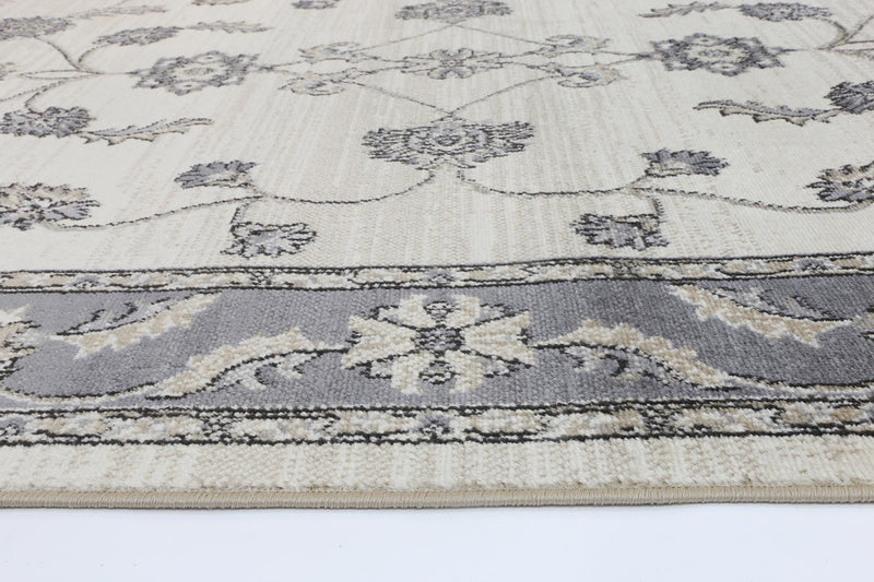 Aarya Border Grey Cream Rug