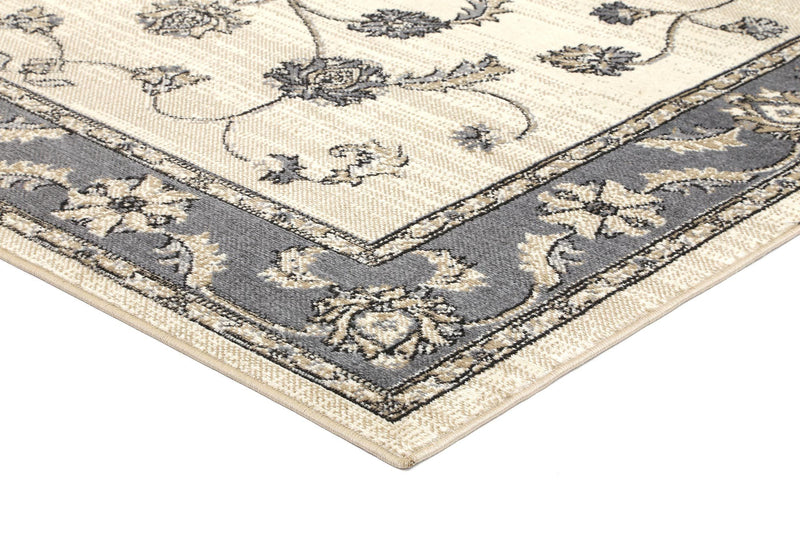 Aarya Border Grey Cream Rug