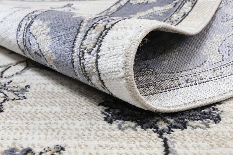 Aarya Border Grey Cream Rug