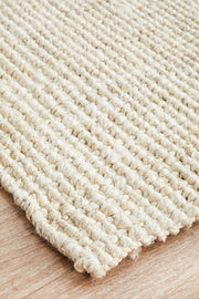 Chunky Natural Fiber Barker Bleach Runner Rug