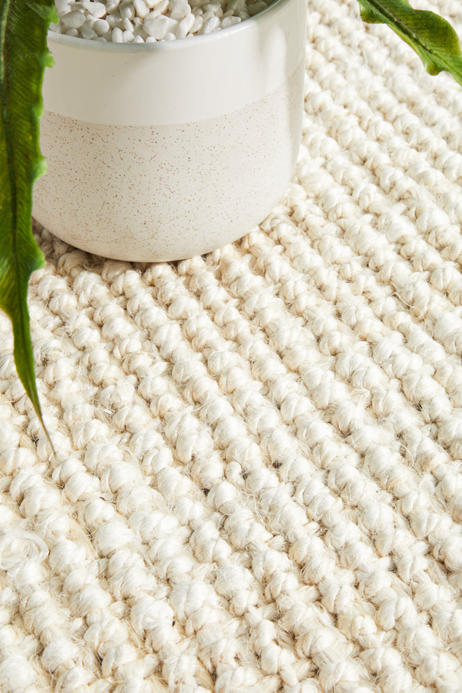 Chunky Natural Fiber Barker Bleach Runner Rug