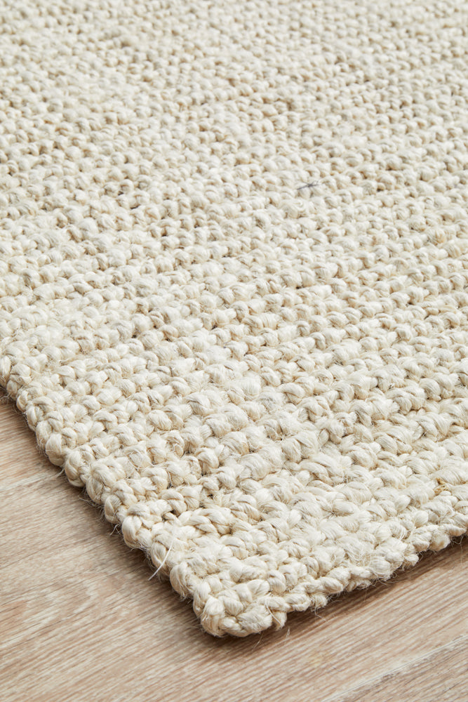 Chunky Natural Fiber Barker Bleach Rug
