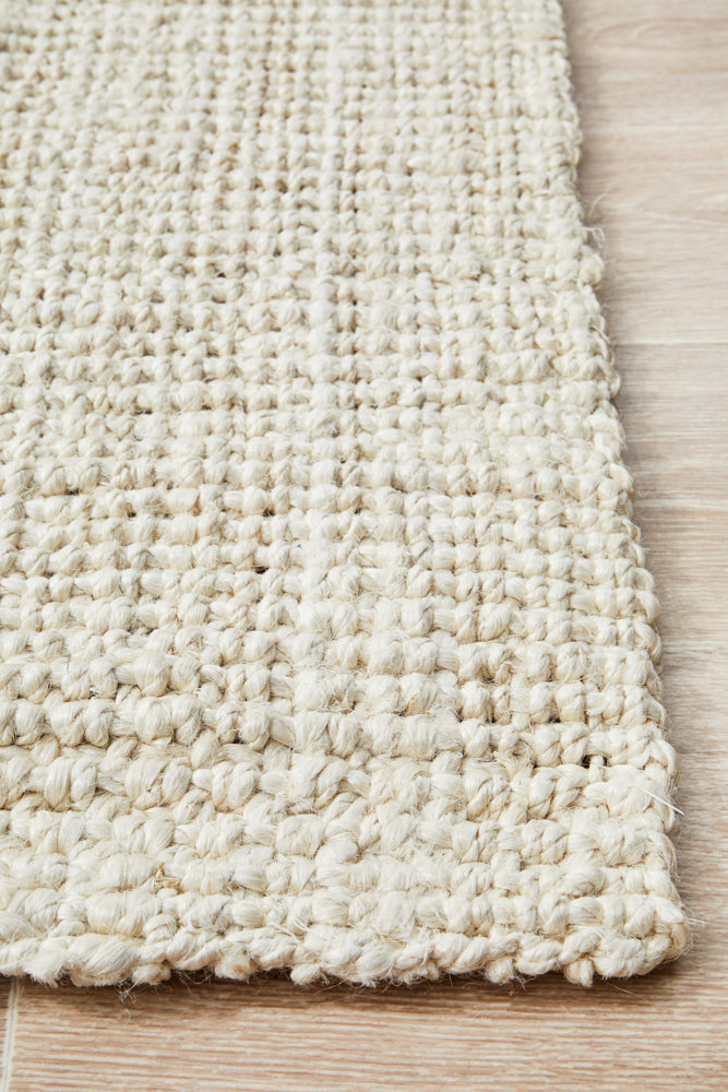Chunky Natural Fiber Barker Bleach Rug
