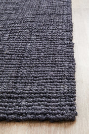 Chunky Natural Fiber Barker Navy Runner Rug