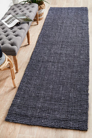 Chunky Natural Fiber Barker Navy Rug