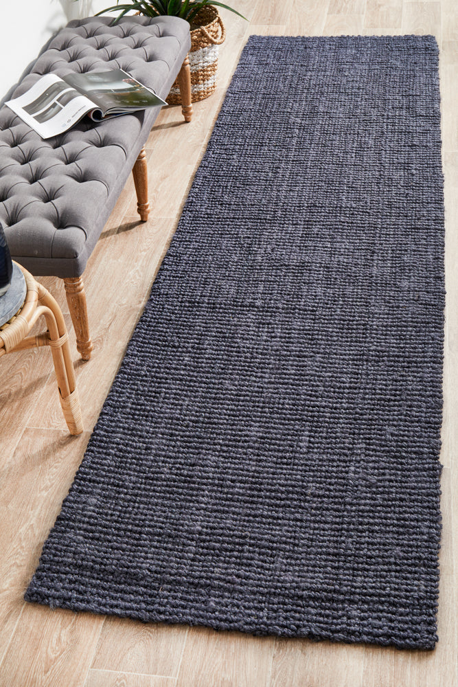 Chunky Natural Fiber Barker Navy Rug