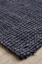 Chunky Natural Fiber Barker Navy Rug