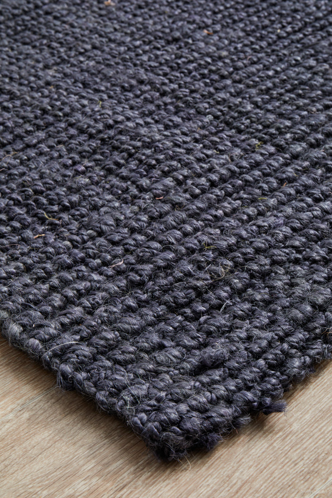 Chunky Natural Fiber Barker Navy Rug