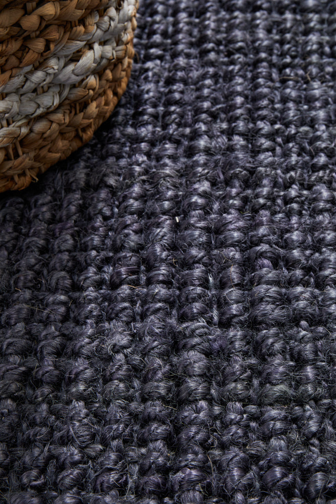 Chunky Natural Fiber Barker Navy Rug