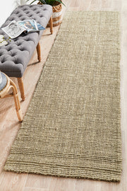 Chunky Natural Fiber Barker Platinum Uniart Rug