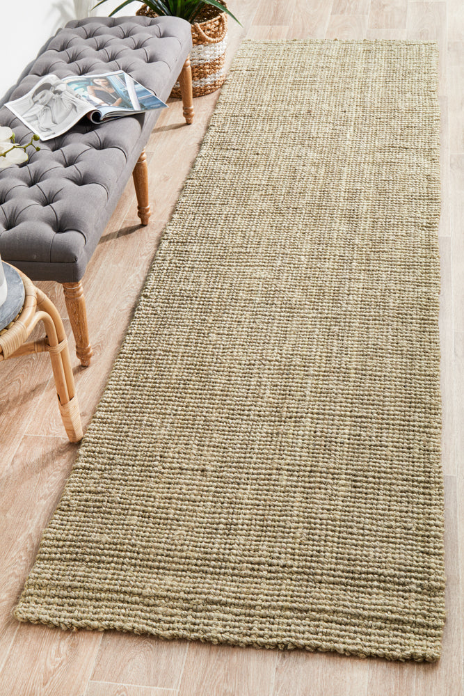 Chunky Natural Fiber Barker Platinum Uniart Rug