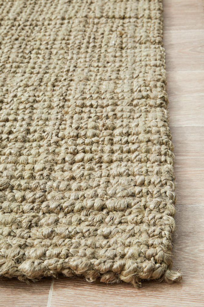Chunky Natural Fiber Barker Platinum Uniart Rug