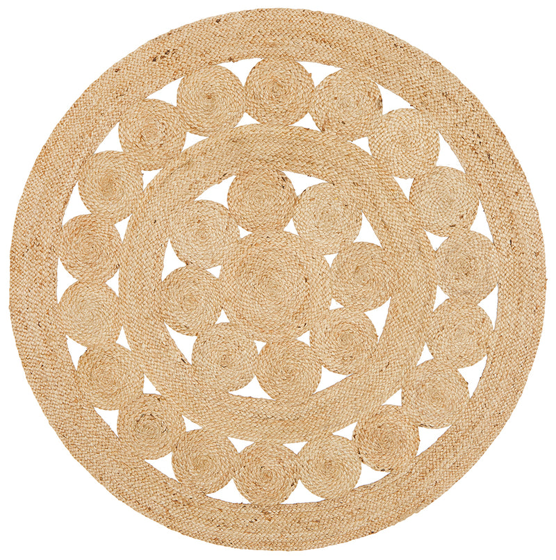 Natural Daisy Jute Rug