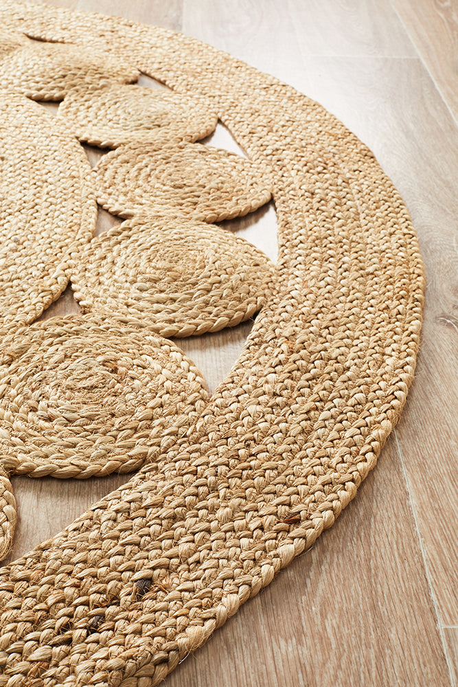 Natural Daisy Jute Rug