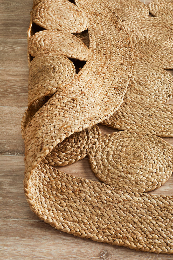 Natural Daisy Jute Rug