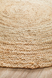 Round Jute Natural Rug