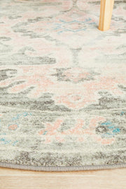 Avenue Admission Grey Round Rug