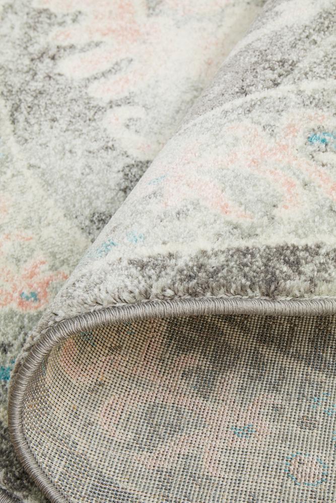 Avenue Admission Grey Round Rug