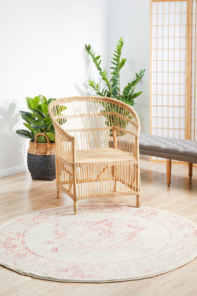 Avenue Passage Rose Round Rug